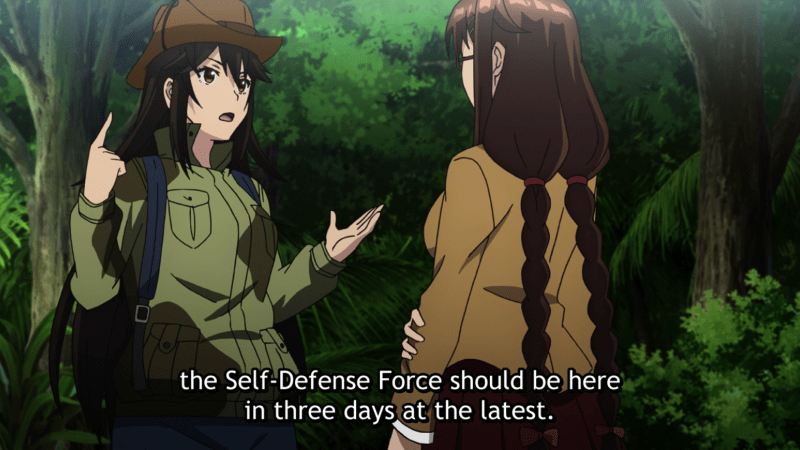 The Island Of Giant Insects 2019 OVA class rep and bug lady.PNG