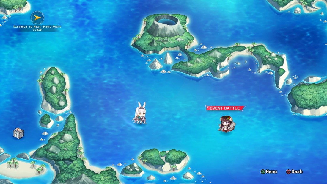 Azur Lane Crosswave PS4 world map