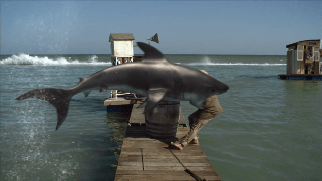 Planet Of The Sharks 2016 decent CG didn't survive the apocalypse